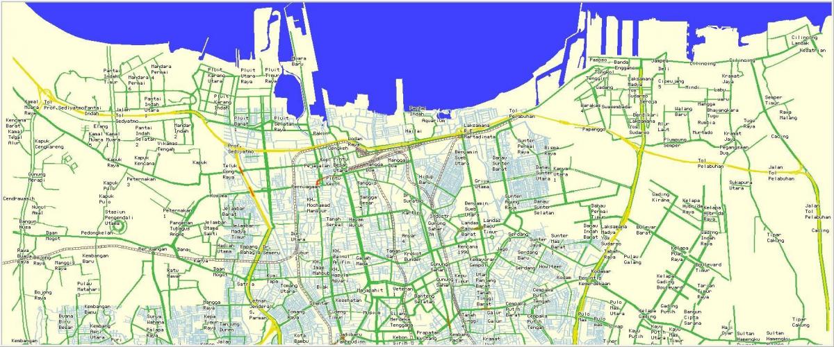 peta Jakarta utara