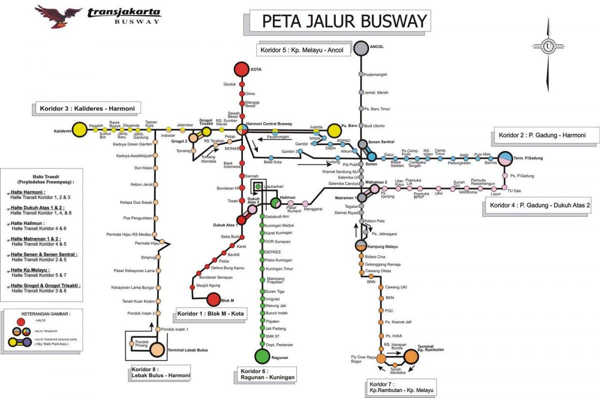 Jakarta bus peta
