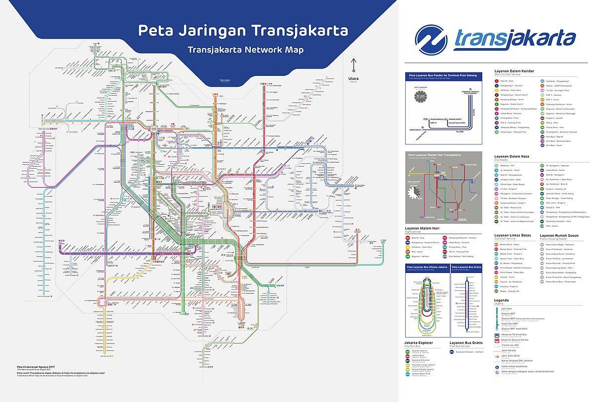 peta rute transJakarta