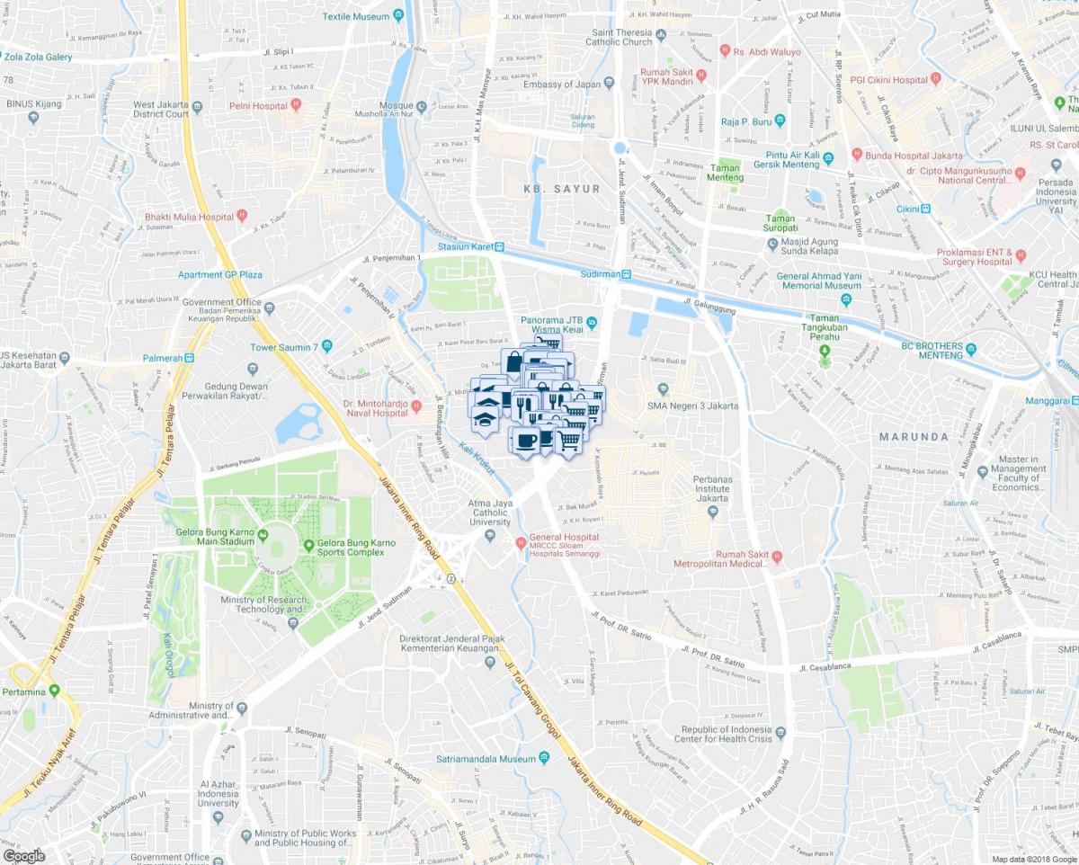sudirman Jakarta peta