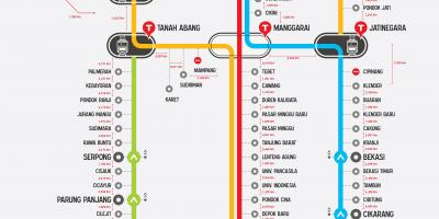 Commuter line Jakarta peta