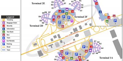 Bandara internasional Soekarno hatta peta